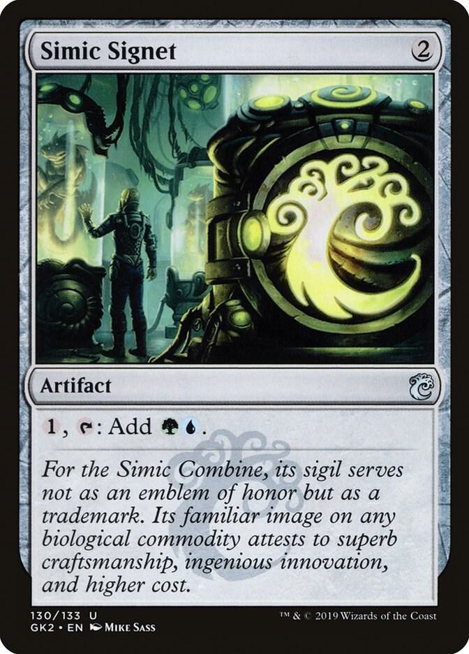 Simic Signet 130 card from Ravnica Allegiance: Guild Kits