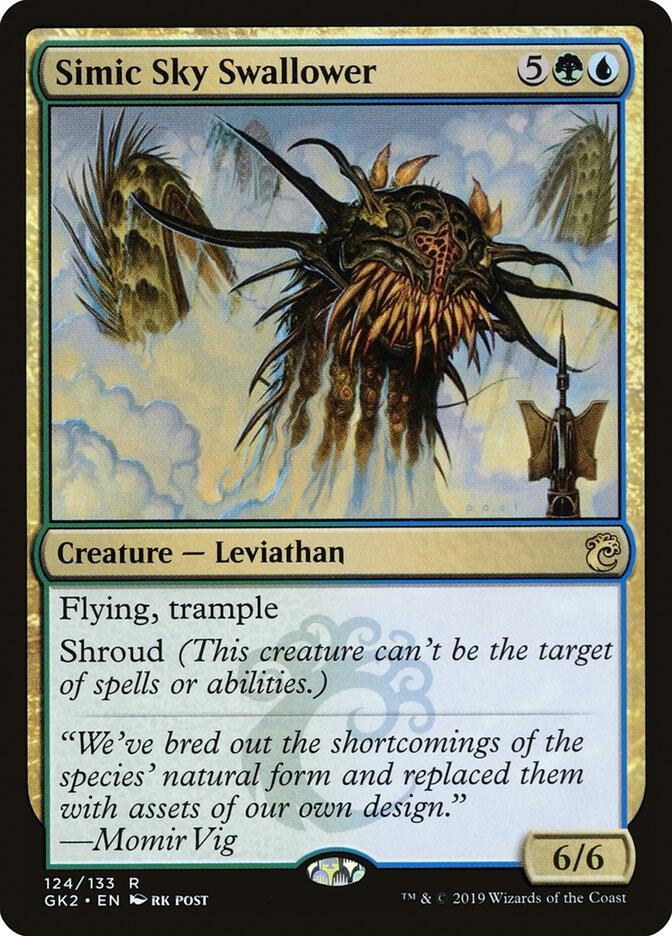 Simic Sky Swallower 124 card from Ravnica Allegiance: Guild Kits