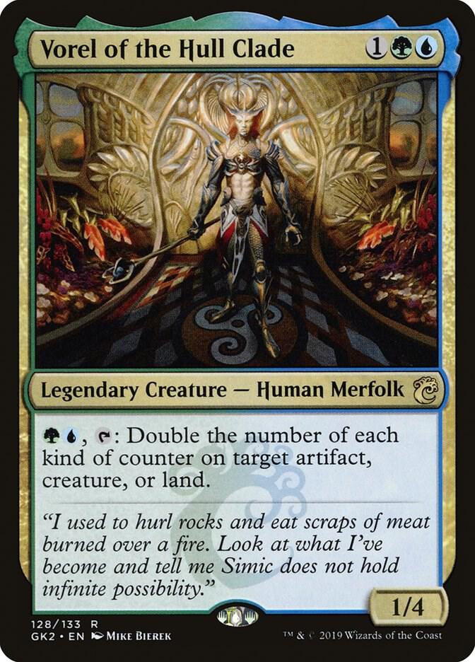 Vorel of the Hull Clade 128 card from Ravnica Allegiance: Guild Kits