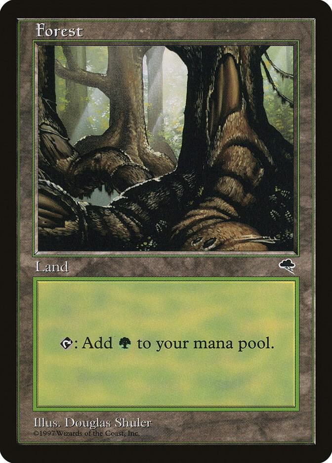 Forest (Pond) 348 card from Tempest