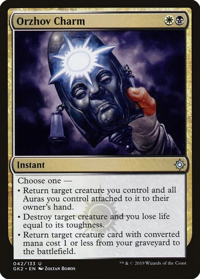Orzhov Charm 42 card from Ravnica Allegiance: Guild Kits