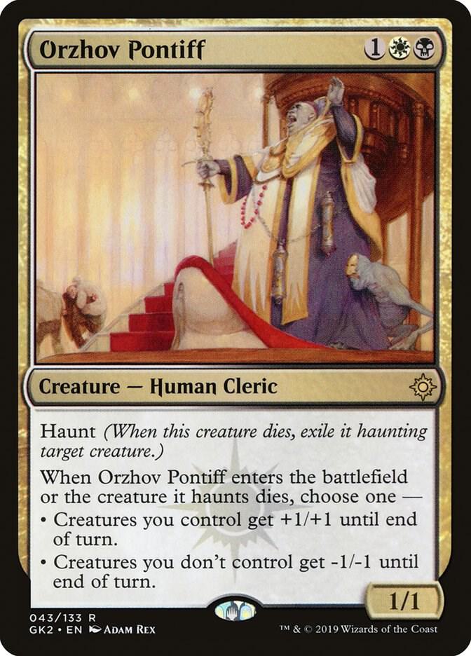 Orzhov Pontiff 43 card from Ravnica Allegiance: Guild Kits