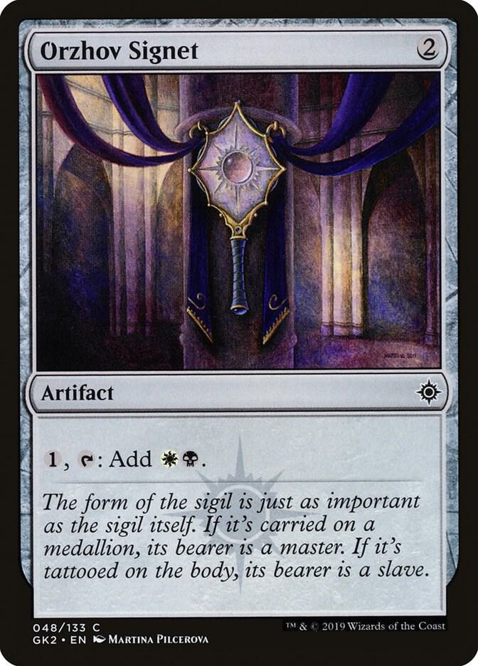 Orzhov Signet 48 card from Ravnica Allegiance: Guild Kits