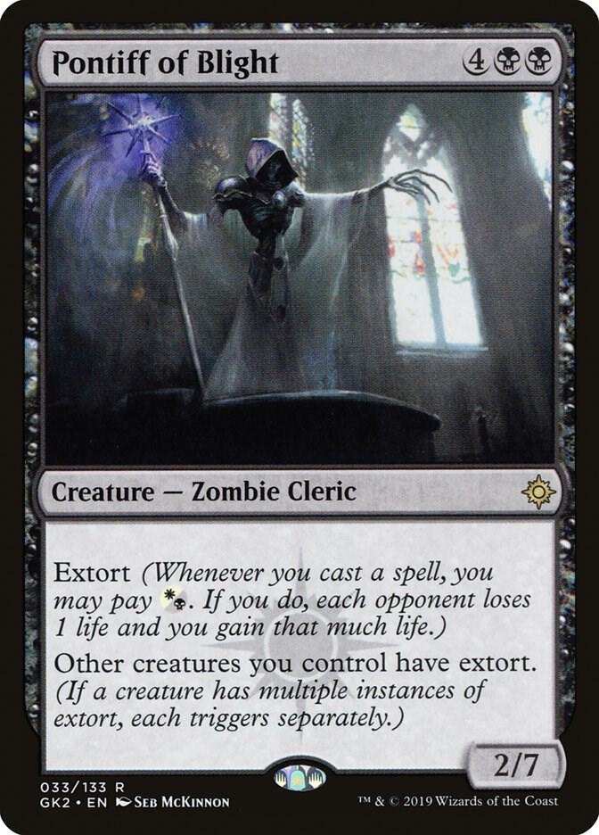 Pontiff of Blight 33 card from Ravnica Allegiance: Guild Kits