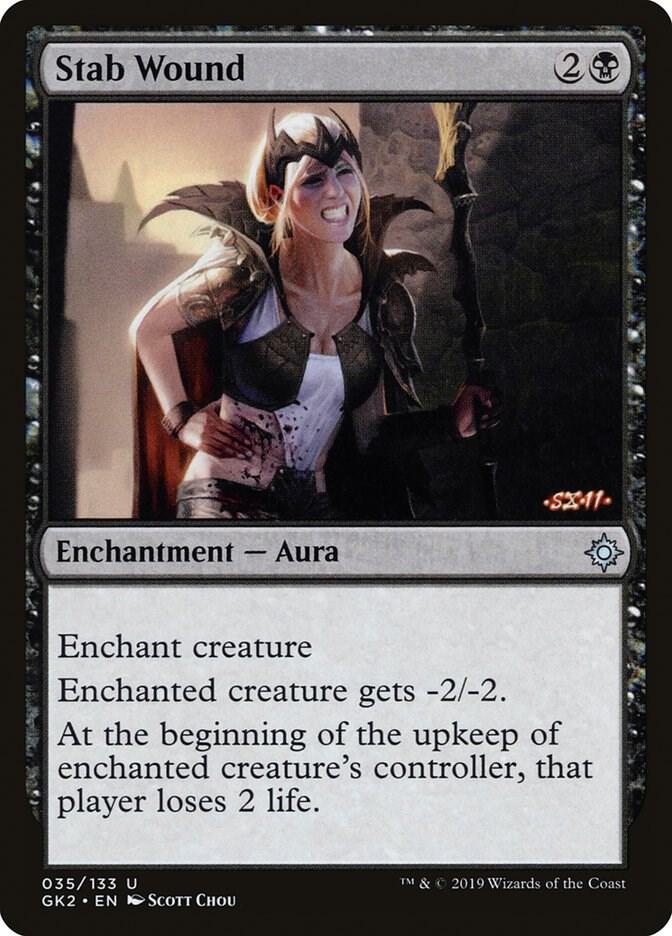 Stab Wound 35 card from Ravnica Allegiance: Guild Kits