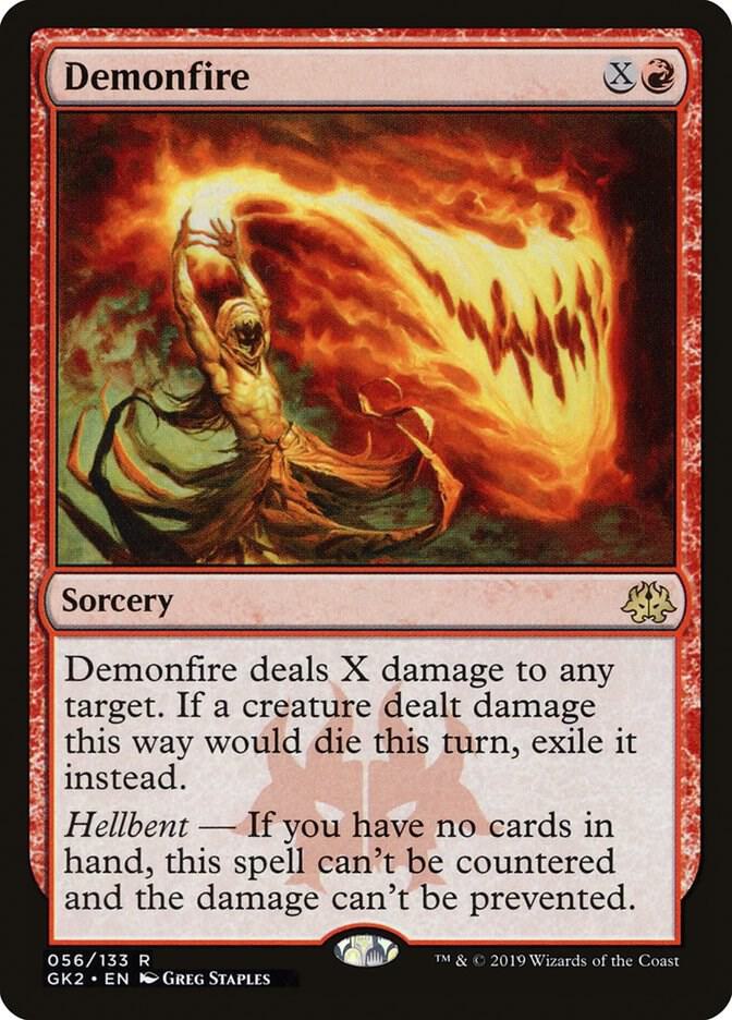 Demonfire 56 card from Ravnica Allegiance: Guild Kits