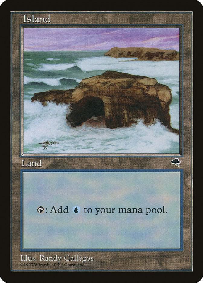 Island (Crashing Waves) 336 card from Tempest