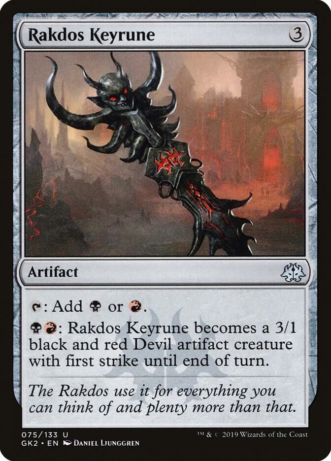 Rakdos Keyrune 75 card from Ravnica Allegiance: Guild Kits