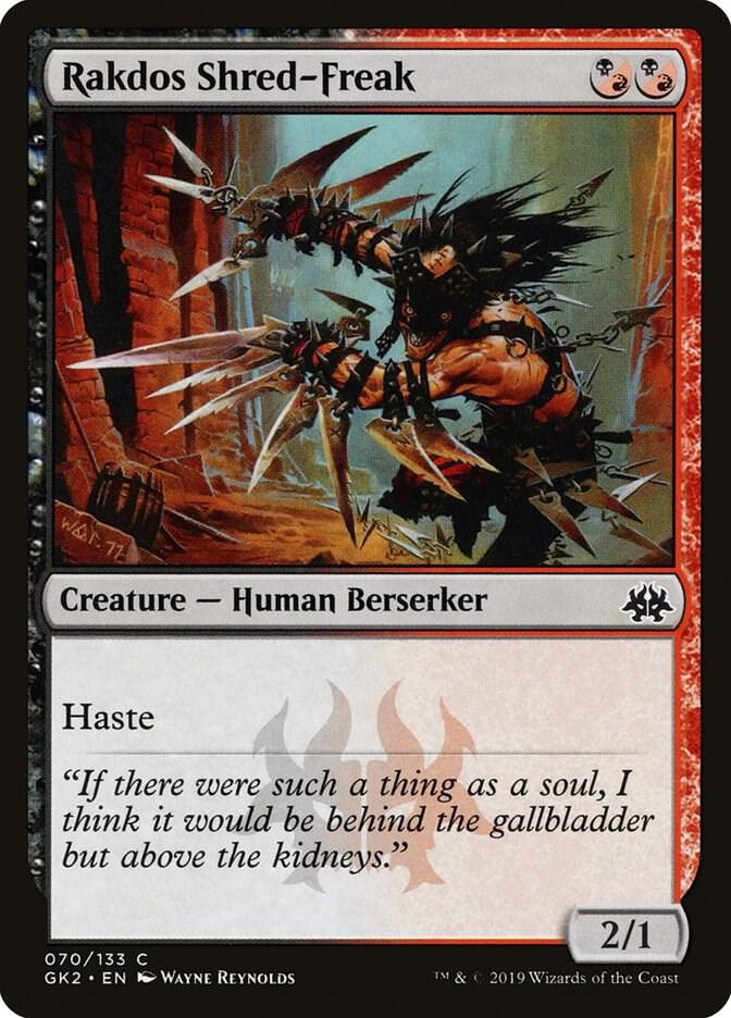 Rakdos Shred-Freak 70 card from Ravnica Allegiance: Guild Kits