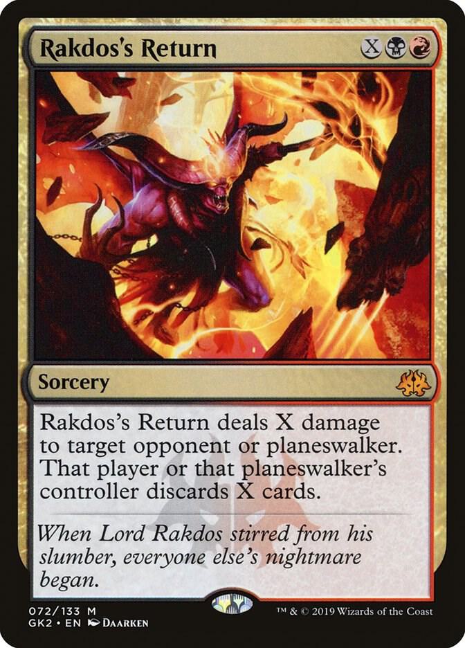 Rakdos's Return 72 card from Ravnica Allegiance: Guild Kits