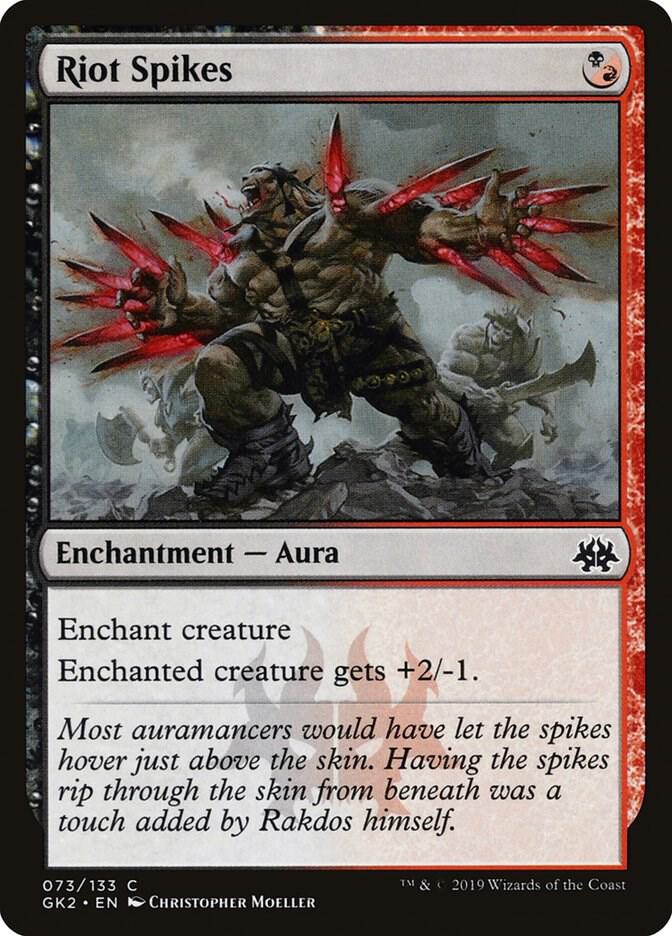 Riot Spikes 73 card from Ravnica Allegiance: Guild Kits