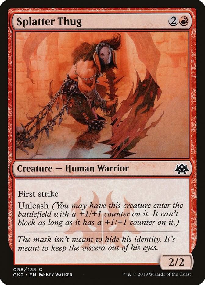 Splatter Thug 58 card from Ravnica Allegiance: Guild Kits