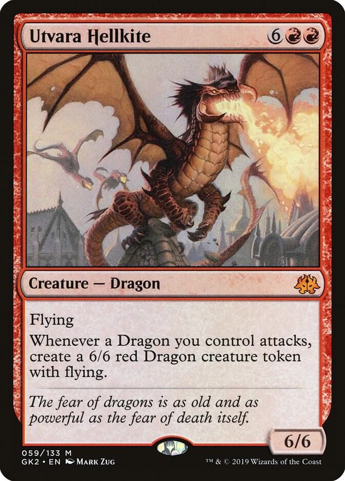 Utvara Hellkite 59 card from Ravnica Allegiance: Guild Kits