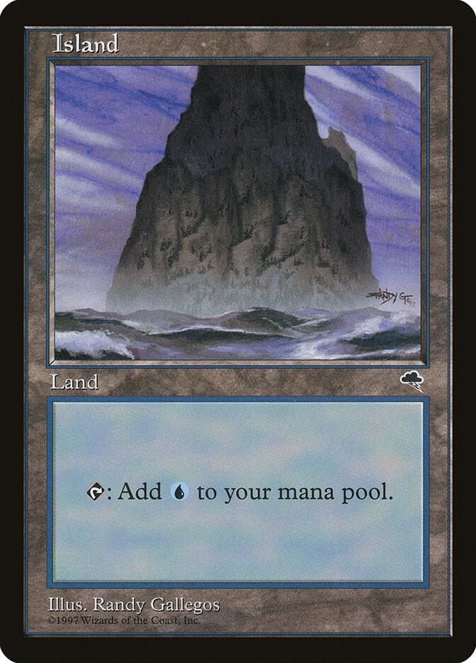 Island (Spire) 337 card from Tempest