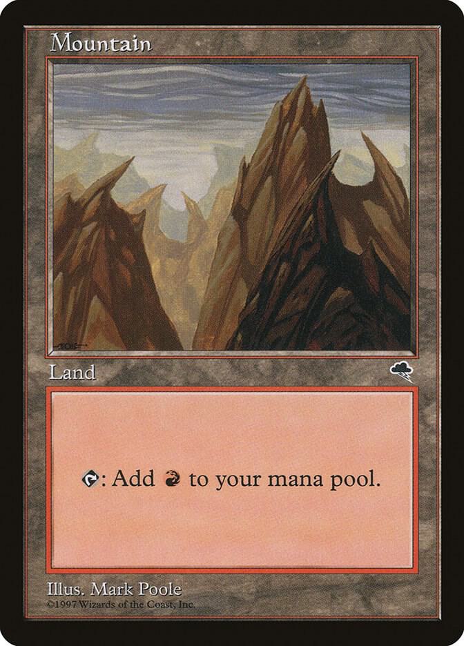 Mountain (Vertical) 343 card from Tempest