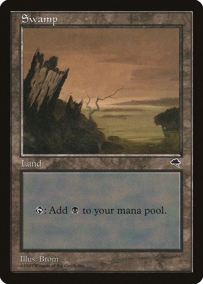 Swamp (Vertical Log) 339 card from Tempest