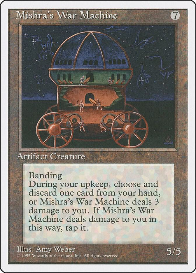 Mishra's War Machine card from Fourth Edition
