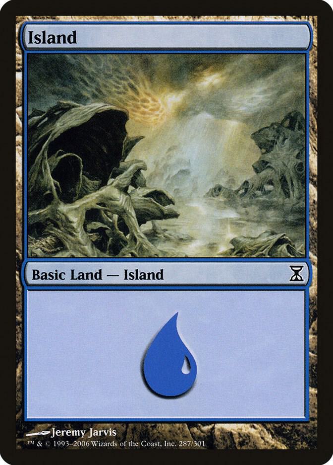 Island 287 card from Time Spiral