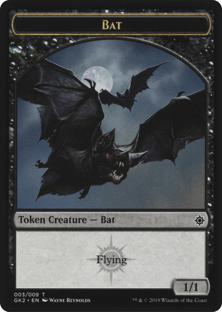 Bat // Spirit Double-Sided Token 3 // 10 card from Ravnica Allegiance: Guild Kits