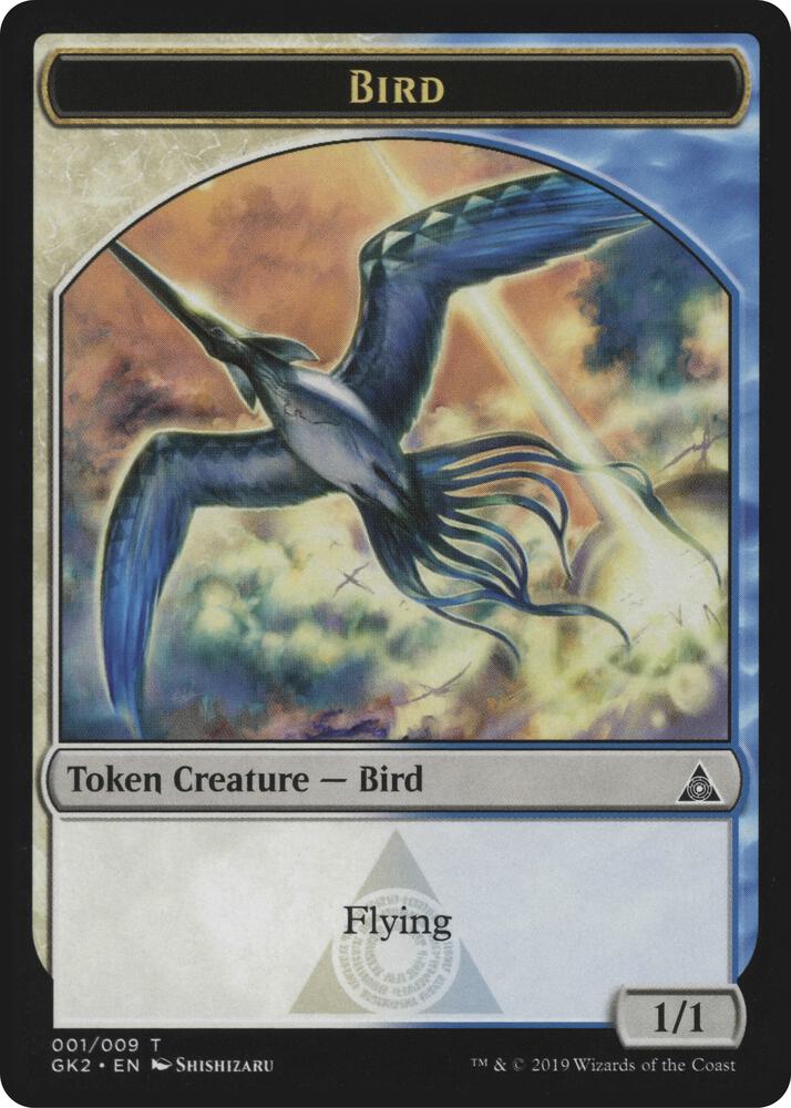Bird // Thopter Double-Sided Token 1 // 11 card from Ravnica Allegiance: Guild Kits