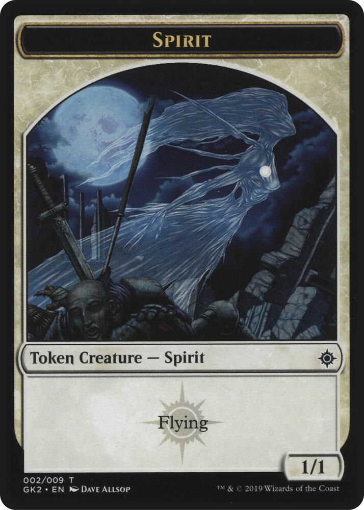 Spirit (002) // Spirit Double-Sided Token 2 // 10 card from Ravnica Allegiance: Guild Kits