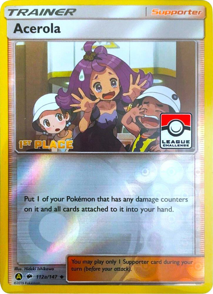 Acerola (League Challenge) [1st Place] 112a/147 card from League & Championship Cards