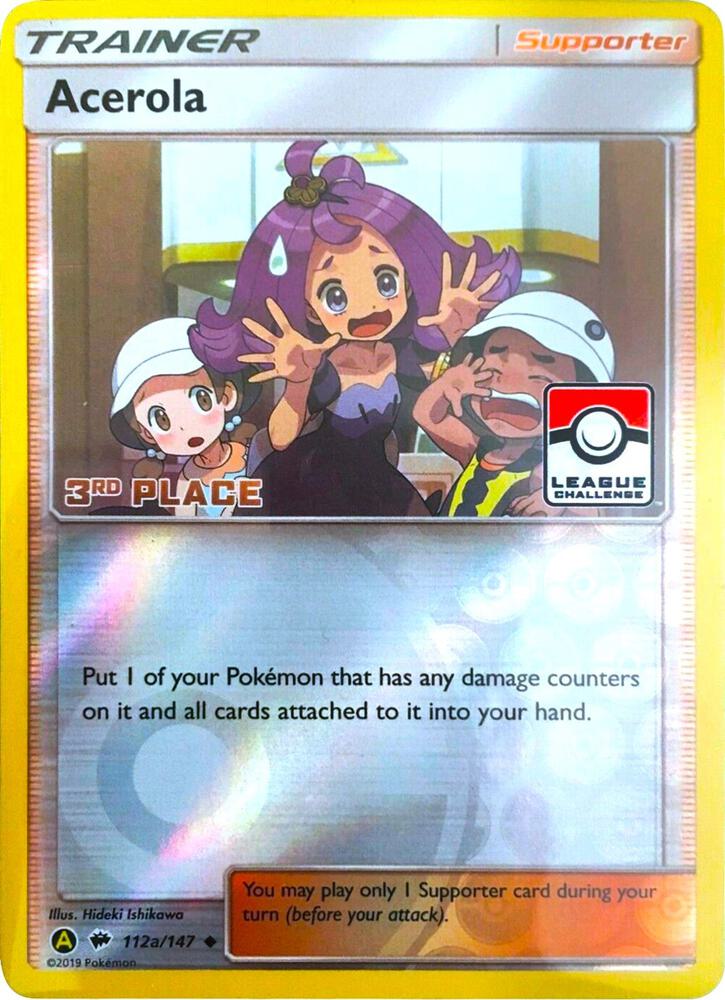 Acerola (League Challenge) [3rd Place] 112a/147 card from League & Championship Cards