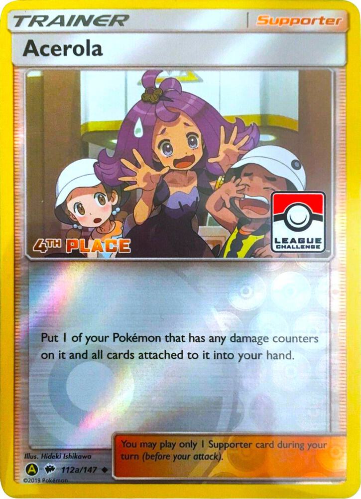 Acerola (League Challenge) [4th Place] 112a/147 card from League & Championship Cards