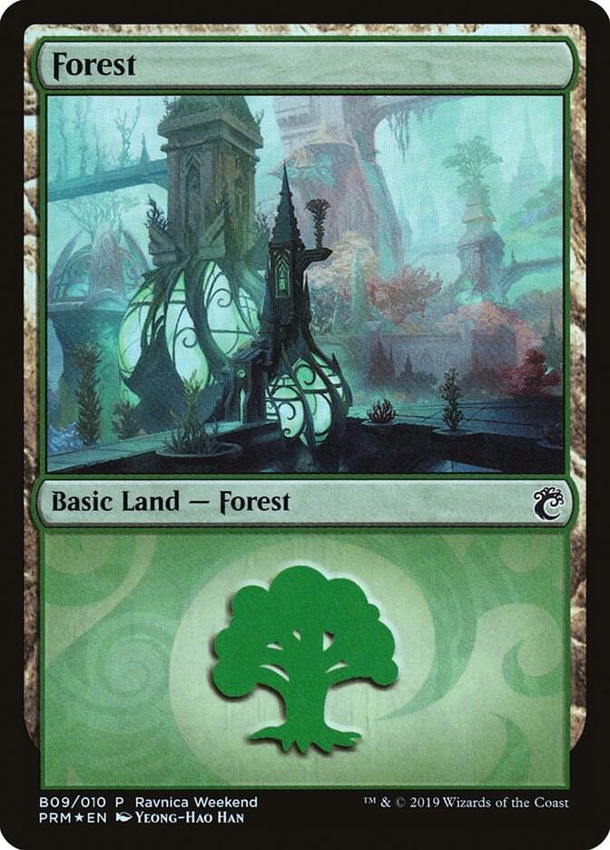 Forest - Simic (B09) 9 card from Launch Party & Release Event Promos