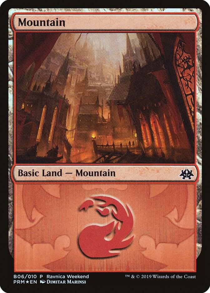 Mountain - Rakdos (B06) 6 card from Launch Party & Release Event Promos