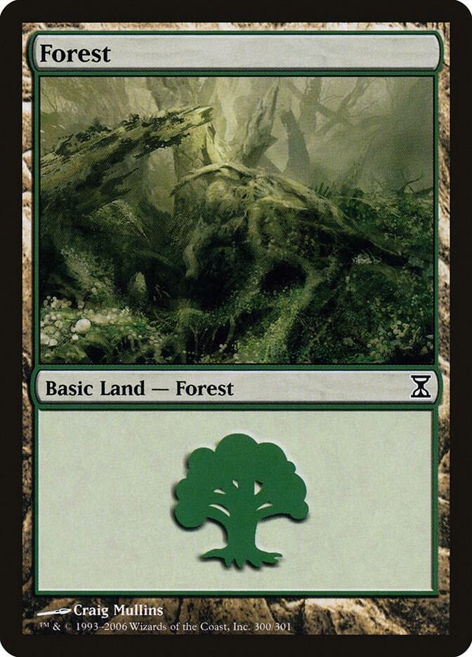 Forest 300 card from Time Spiral