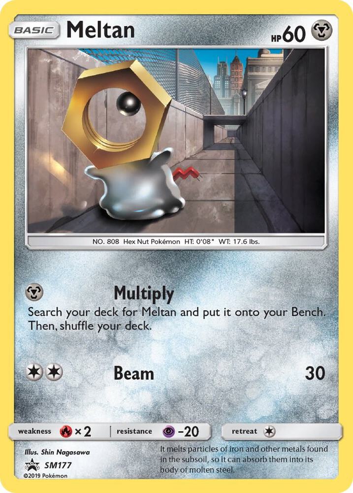 Meltan SM177 card from SM Promos