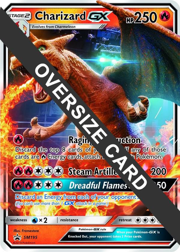 Charizard GX (SM Black Star Promo) SM195 card from Jumbo Cards