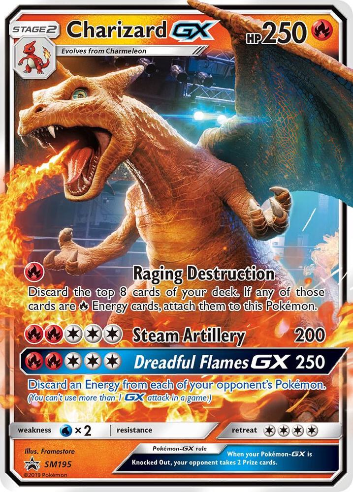 Charizard GX SM195 card from SM Promos
