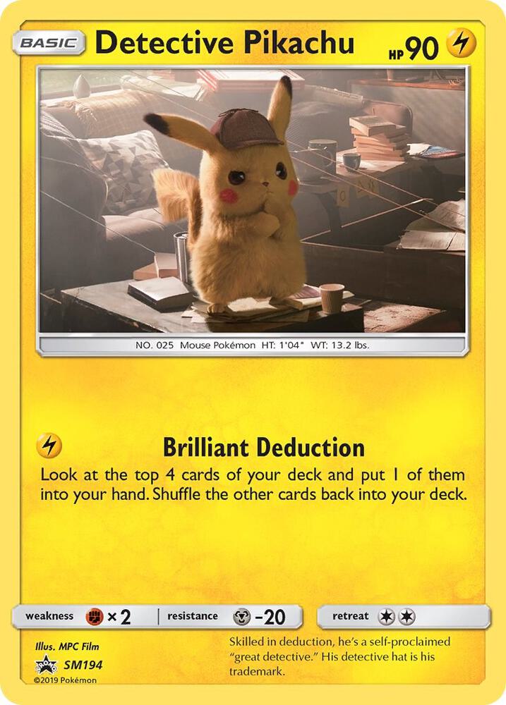 Detective Pikachu SM194 card from SM Promos