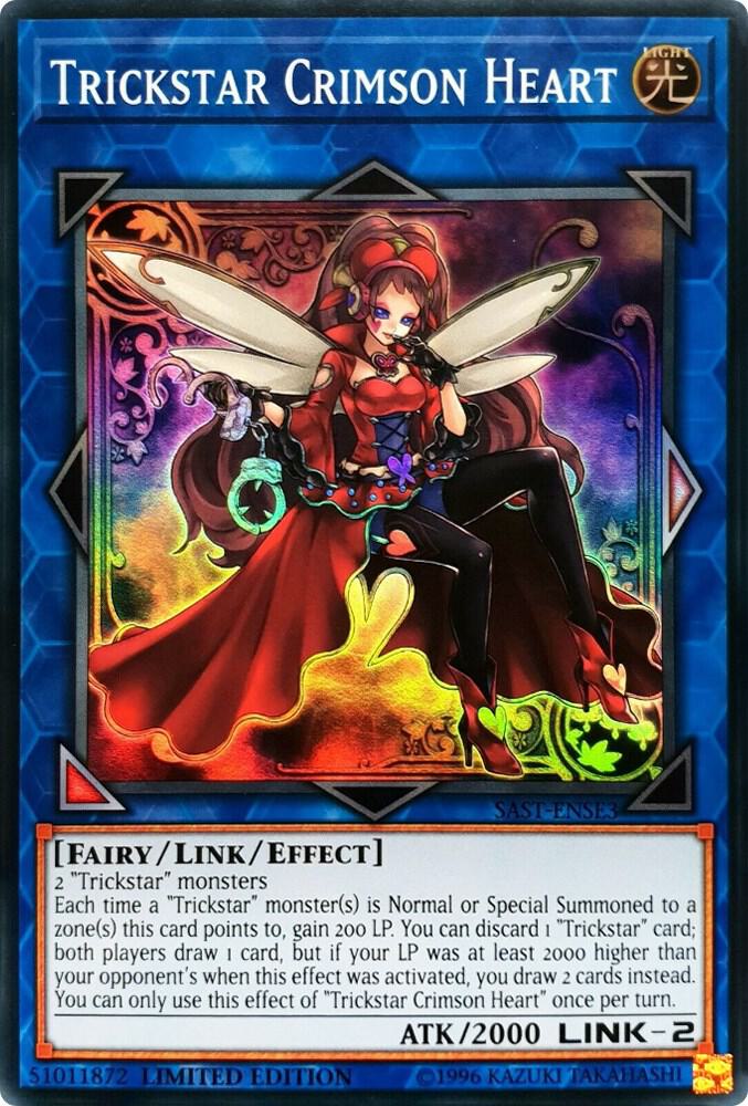 Trickstar Crimson Heart SAST-ENSE3 card from Savage Strike