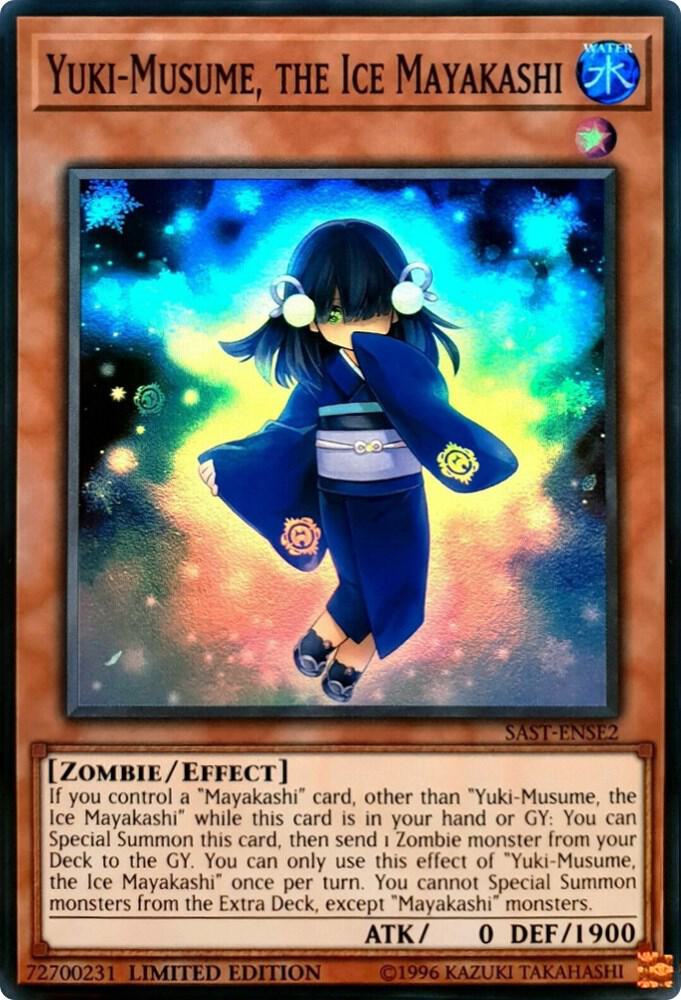 Yuki-Musume, the Ice Mayakashi SAST-ENSE2 card from Savage Strike