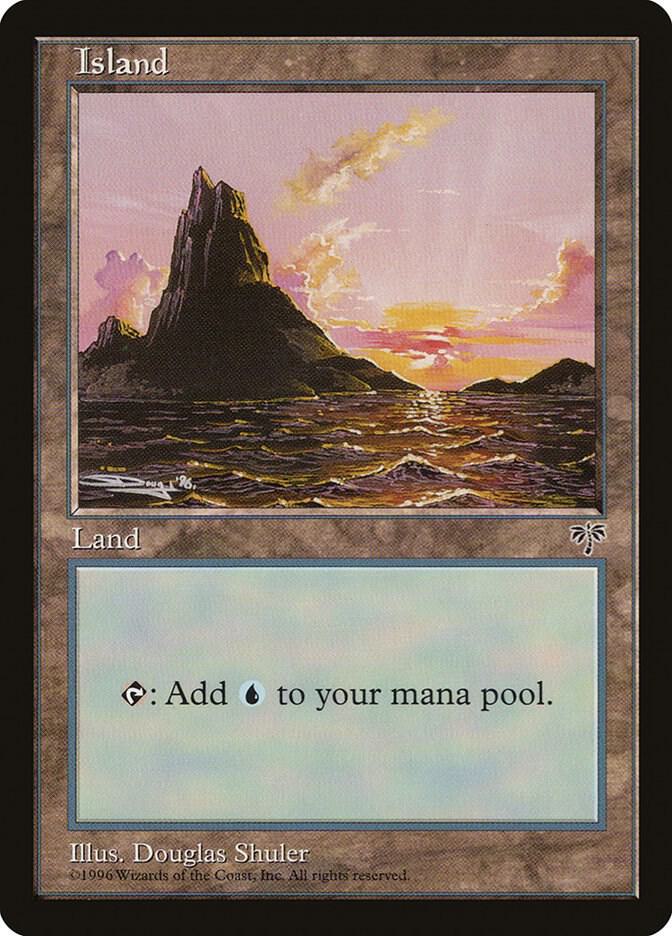 Island (Sunset) card from Mirage