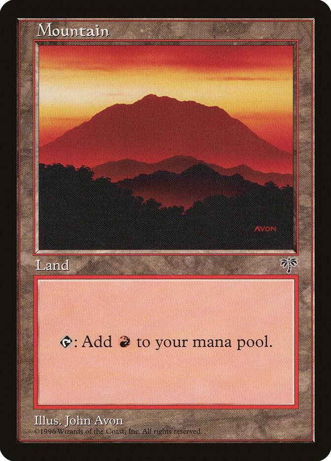 Mountain (Red) card from Mirage