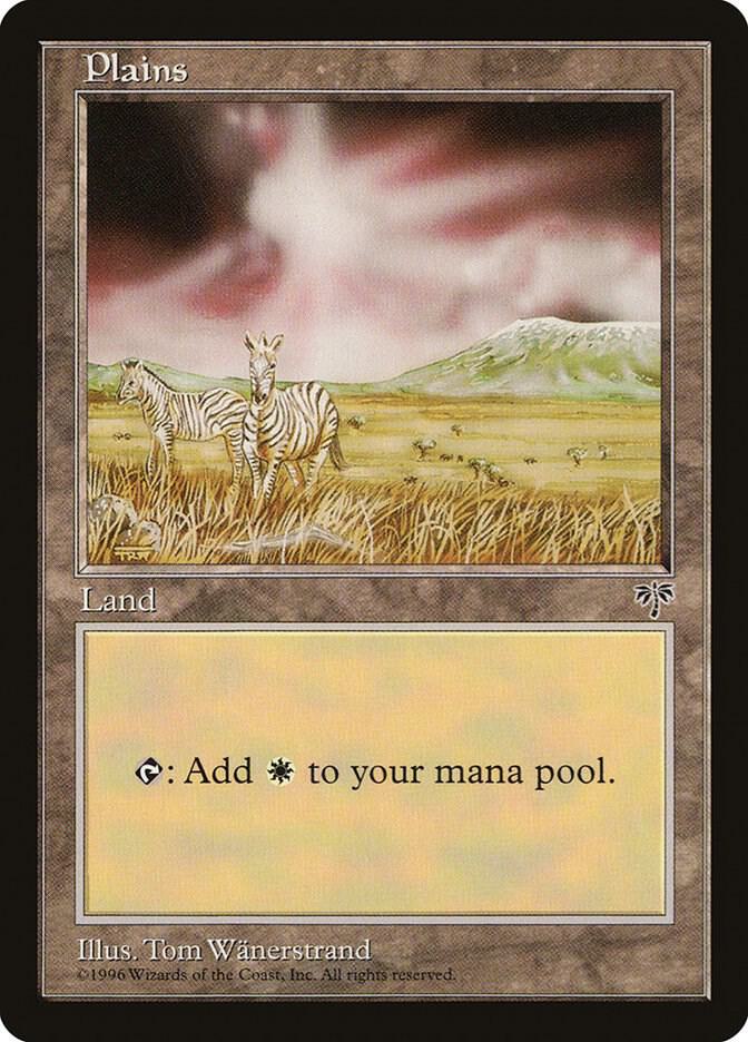 Plains (Zebra) card from Mirage