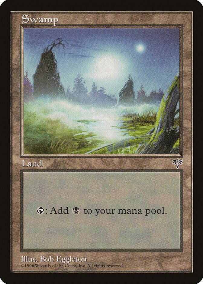Swamp (Foggy Night) card from Mirage