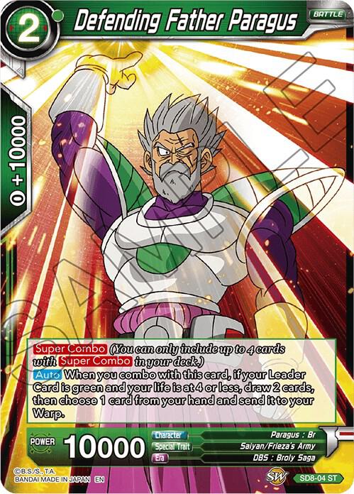 Defending Father Paragus SD8-04 card from Destroyer Kings