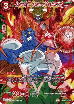 Android 13, Agent of Destruction BT6-123 card from Destroyer Kings