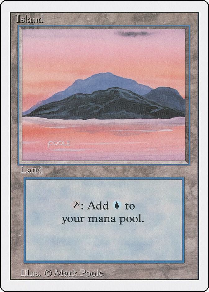 Island (C) 289 card from Revised Edition