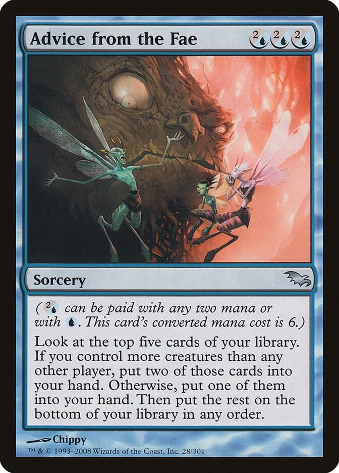 Advice from the Fae 28 card from Shadowmoor