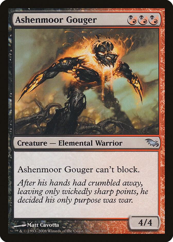 Ashenmoor Gouger 180 card from Shadowmoor