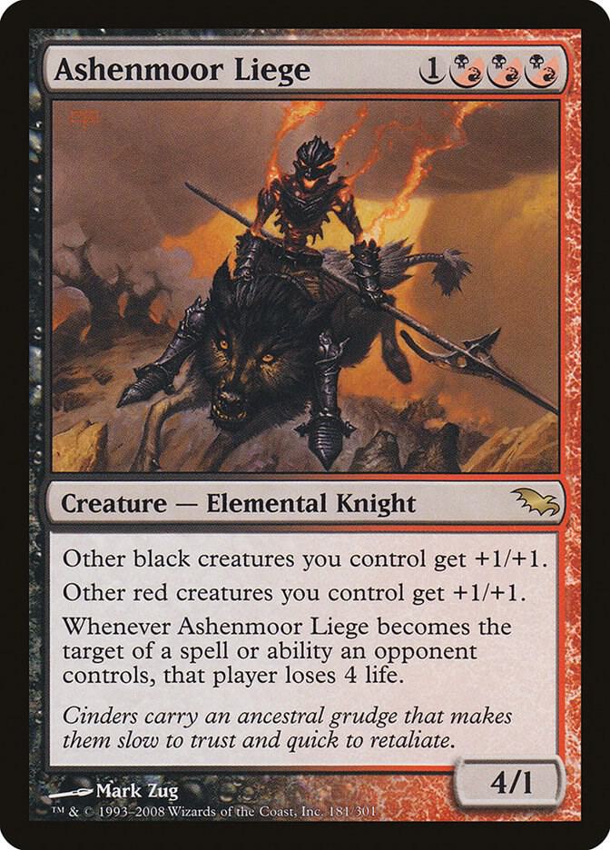 Ashenmoor Liege 181 card from Shadowmoor