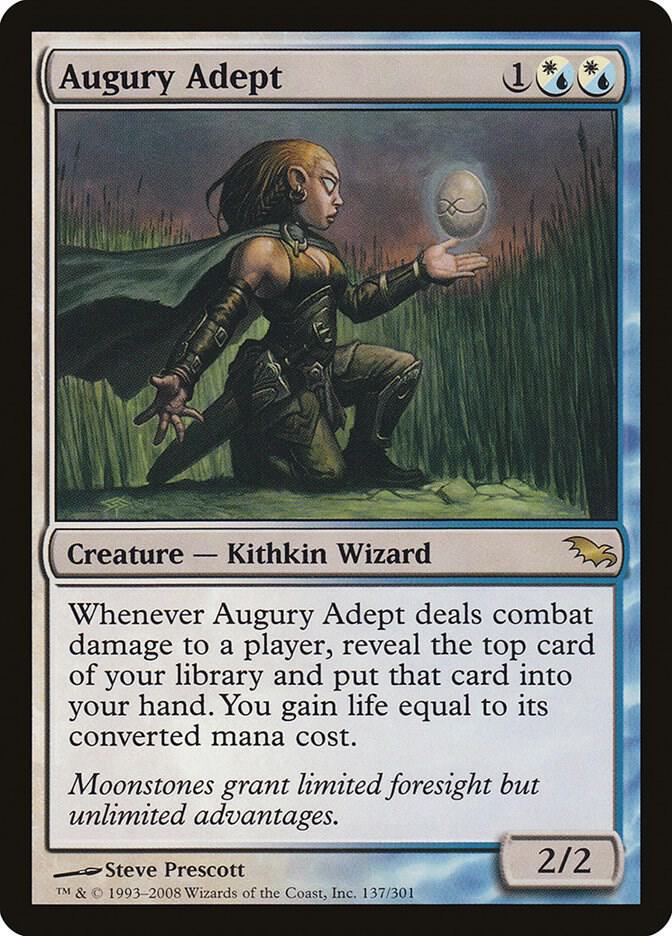 Augury Adept 137 card from Shadowmoor