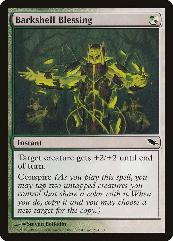 Barkshell Blessing 224 card from Shadowmoor