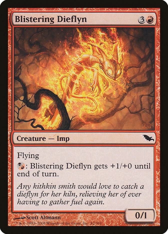 Blistering Dieflyn 82 card from Shadowmoor